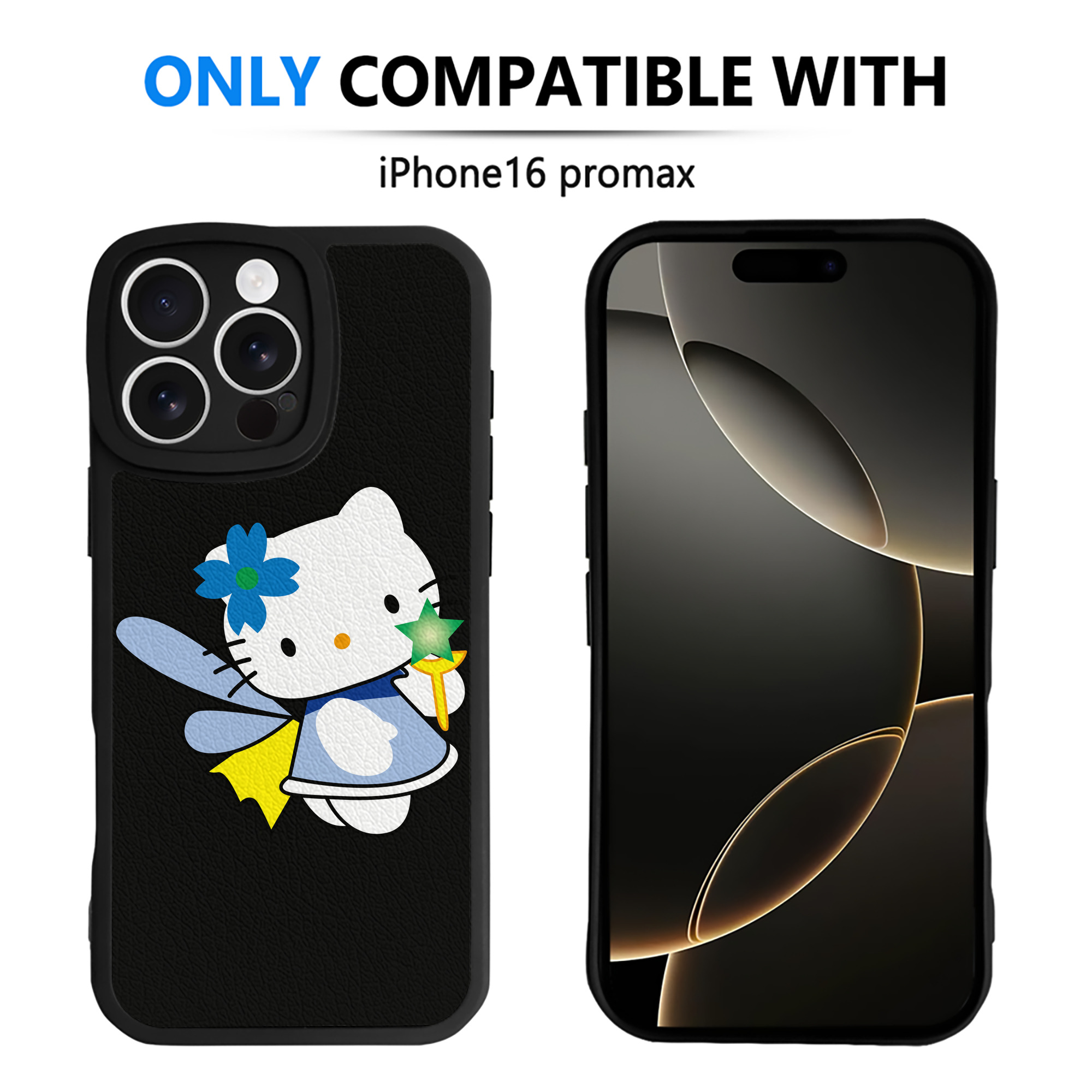 （画像用） Hello Kitty ハローキティ 【iPhone 16シリーズ対応】シリコンスマホケース（レザー調） 材質：シリコン